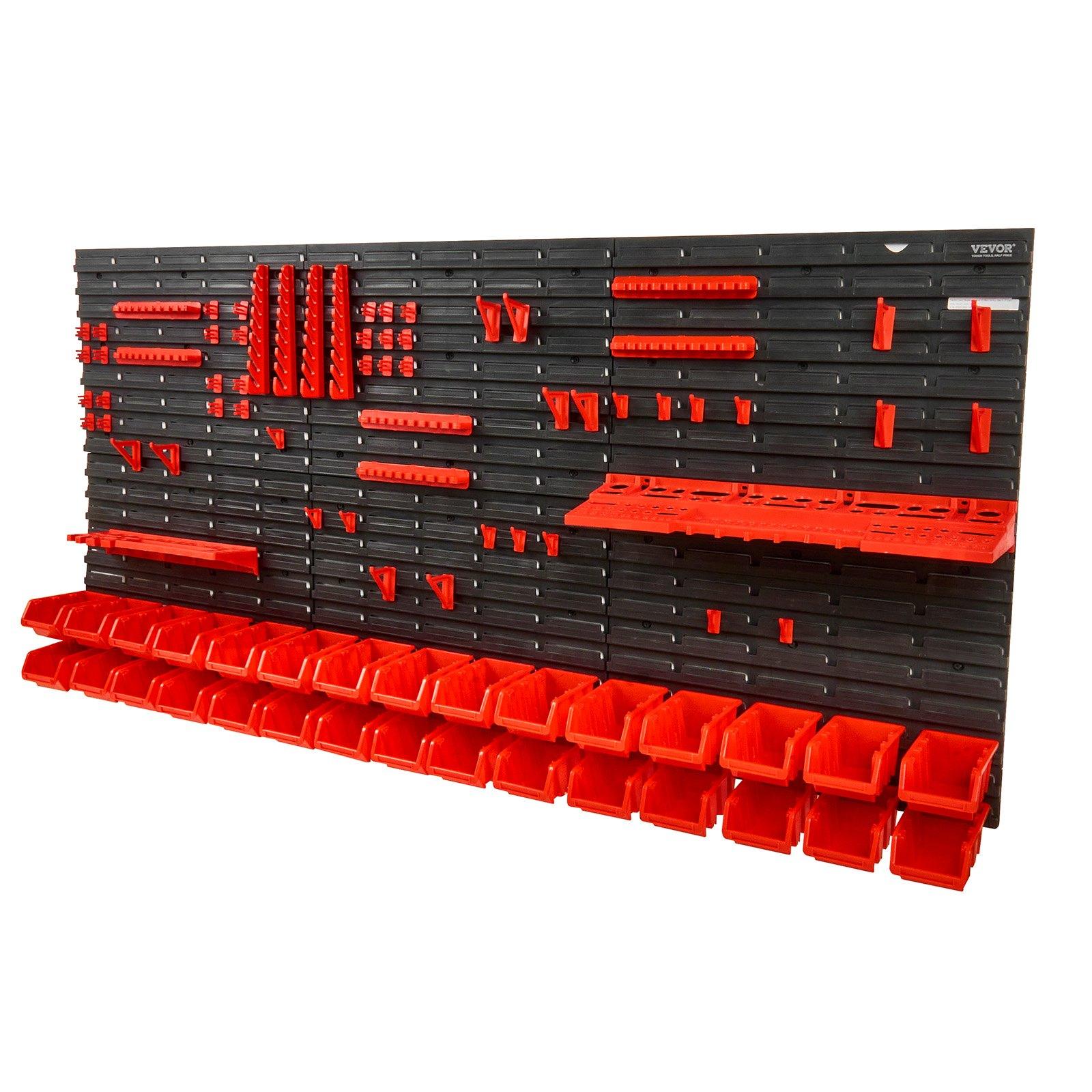 Workshop Tools Organizer - 벽걸이형 30칸 플라스틱 부품 정리대, 패널이