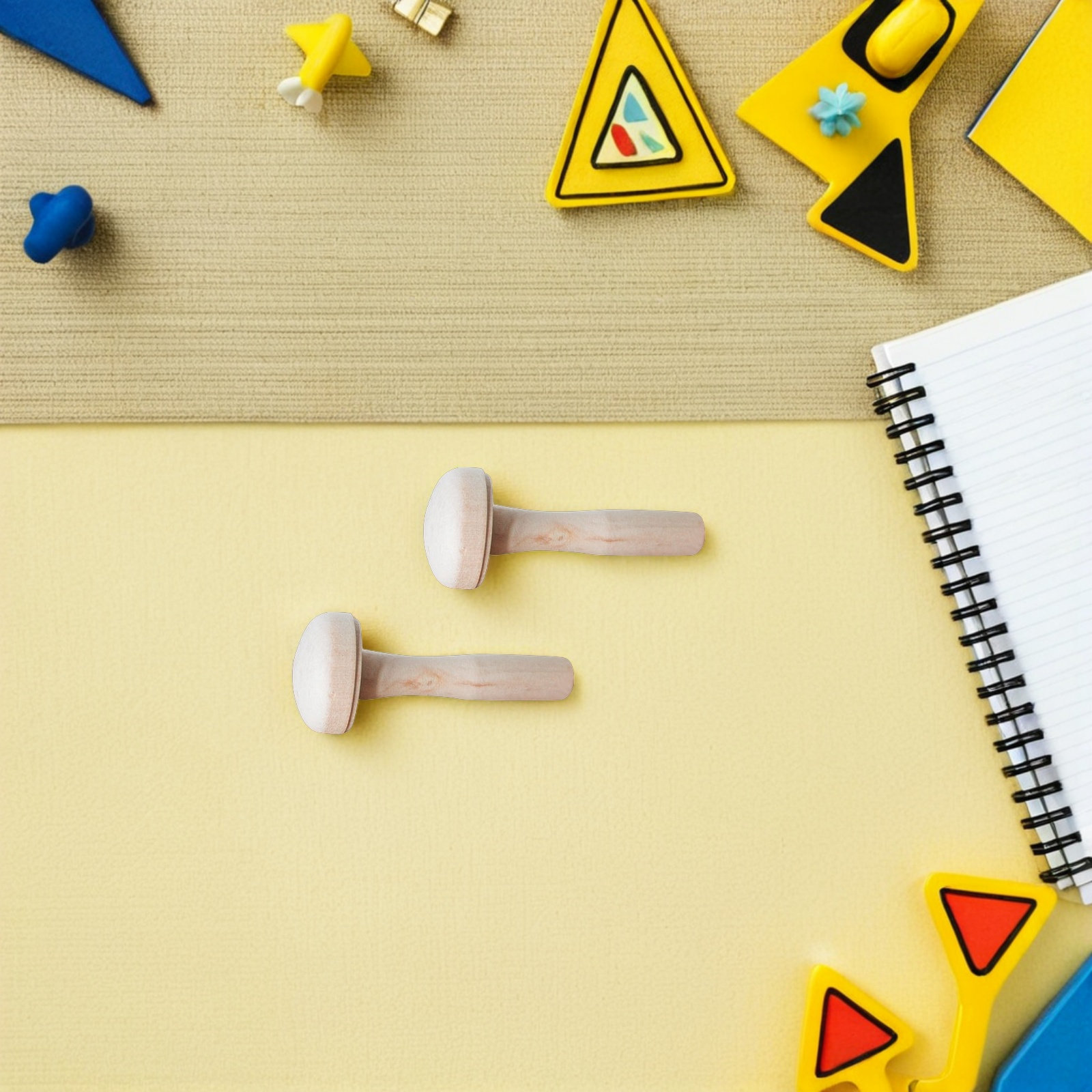 10Pcs 어린이 나무 버섯 인쇄 도구 DIY 나무 마 - Tools Workshop Kids 리뷰 및 가격