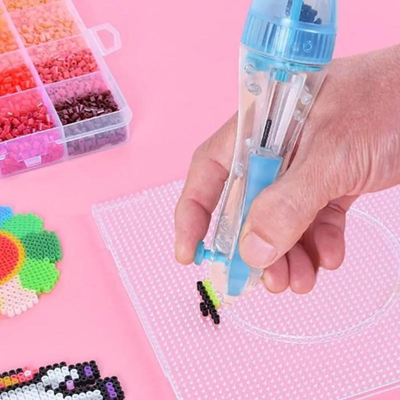 핫! 펄러 비즈 펜 DIY 도구 어린이 퍼즐 자동 프레 - Tools Workshop Kids 리뷰 및 가격