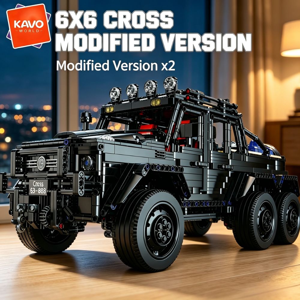 카보월드 6x6 헤비듀티 오프로드 트럭 조립 블록 1: - Tools Workshop Kids 리뷰 및 가격