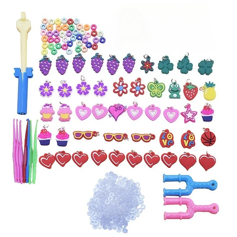 DIY 수제 고무 밴드 Loom 직조 도구 상자 팔찌  - Tools Workshop Kids 리뷰 및 가격