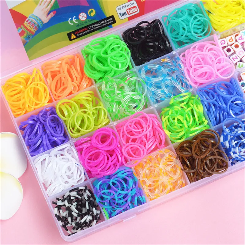 DIY 수제 고무 밴드 Loom 직조 도구 상자 팔찌  - Tools Workshop Kids 리뷰 및 가격